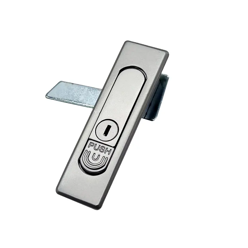 Hengsheng MS610 Fechadura de botão de pressão para porta de armário industrial, fechadura elétrica de liga de zinco, fechadura e chaves de alta qualidade