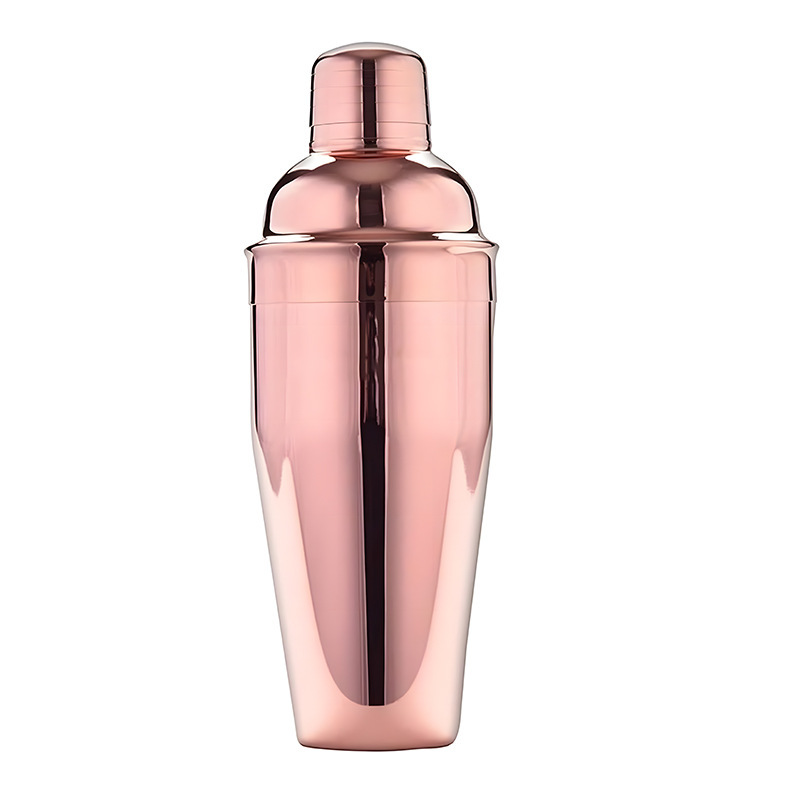 Rose gold-550ml shecker cup white boxed