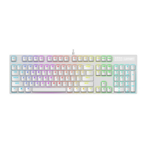 OEM ODM FK6新104-钥匙圈无红色开关Rgb照明效果有线机械键盘 - Product Image 5