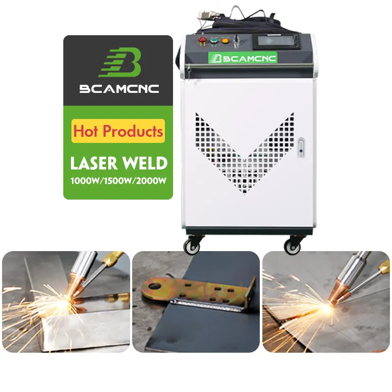 BCAMCNC-máquina de soldadura láser de fibra pulsada, 3 en 1, 500w, 1000w, 1500w