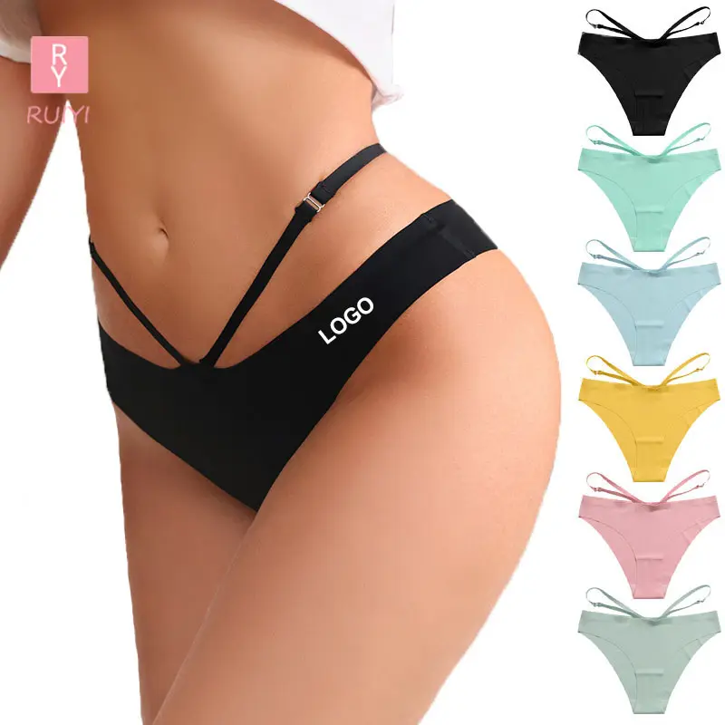 RUIYI, bragas deportivas de secado rápido sin rastro, ropa interior de entrepierna de algodón de seda helada, calzoncillos de yoga sexy para mujer