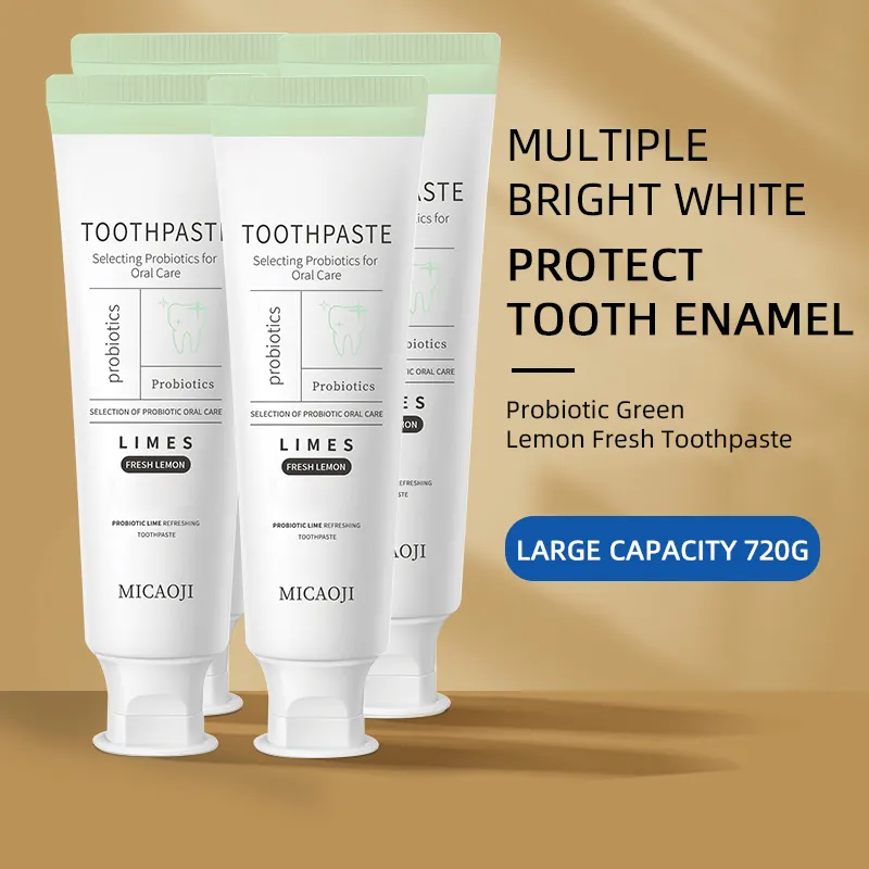 Probiotische Groene Citroen Verse Tandpasta Gevoelige Tanden Bleken Tandpasta Tandarts Aanbevolen Voor Mondverzorging