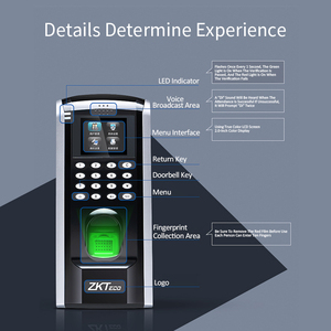 ZK SF200 controllo accessi autonomo e registrazione biometrica del tempo dell'impronta digitale schermo a colori della macchina per la presenza digitale dei dipendenti - Product Image 6