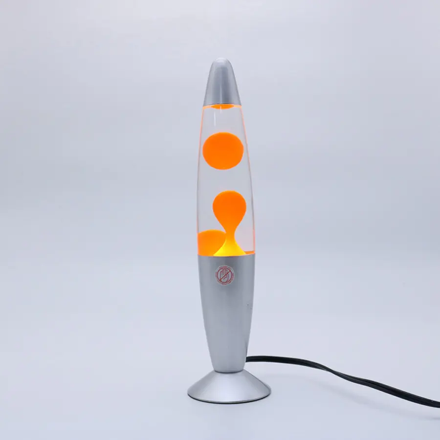Caliente creativo lava cera caliente lámpara de mesa decorativa metal vidrio personalizado nuevo producto precio al por mayor LED luz de noche base lámpara de lava