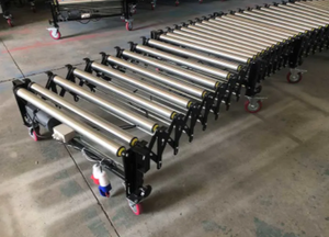 50kg Gravity Express Logistics Powered Roller Conveyor Flexible for Truck <strong>Loading</strong> <strong>Unloading</strong> New for Manufacturing Plant - Product Image 2