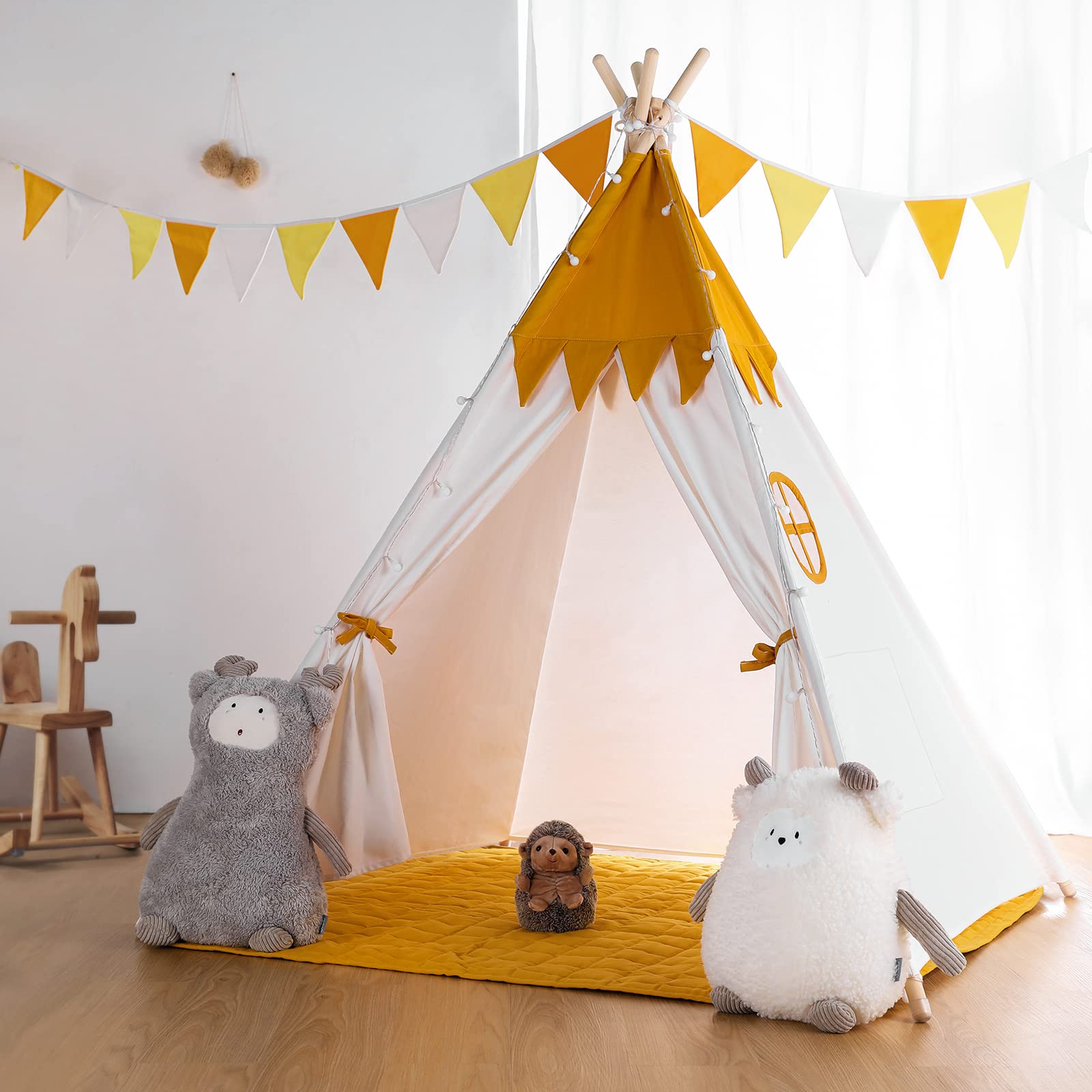 Tente tipi jaune