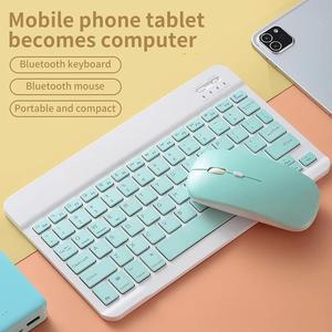 Mini teclado inalámbrico de alta calidad para iPad 10,2 10,5 pulgadas nueva tableta portátil teclado ratón Trackpad funda USB Split teclado - Product Image 6