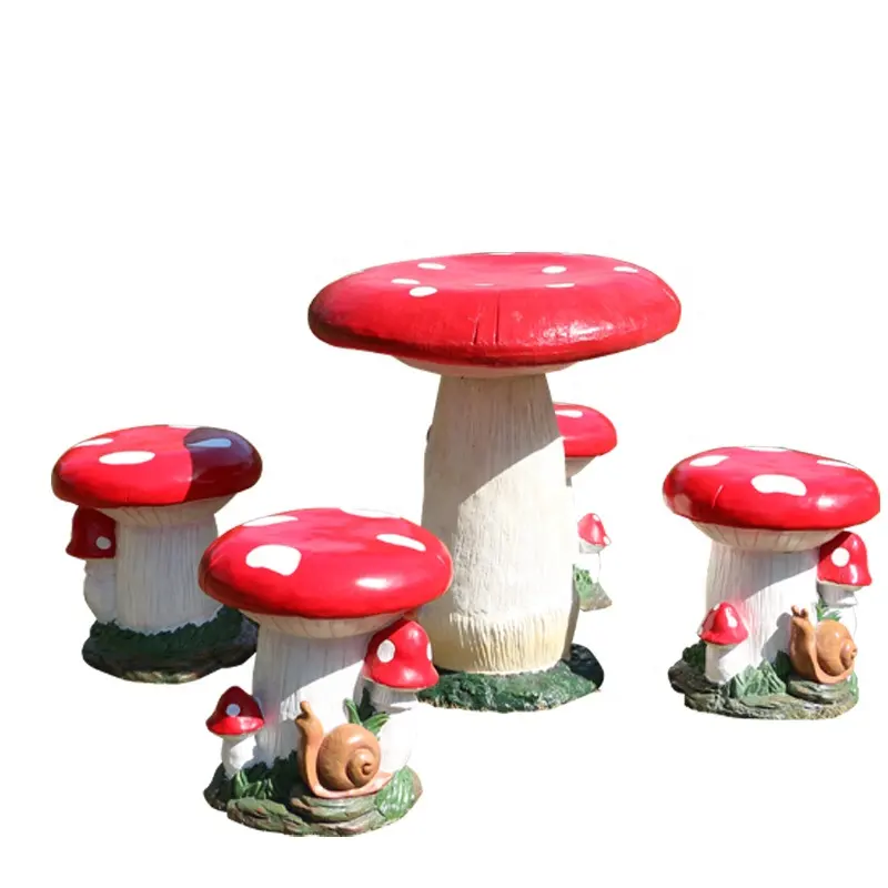 Ornamenti per giardino all'aperto di simulazione a fungo resina vegetale dropshipping fabbrica all'ingrosso scultura giardino cortile decorazione