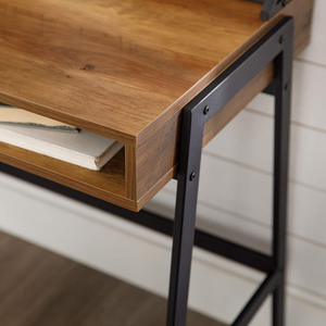 Escritorio de ordenador de almacenamiento simple con red de hierro, muebles de madera de hierro Escritorio de Estudiante - Product Image 2
