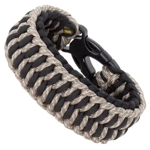 Nuevo diseño de 7 hebras Core Rope Weave 550 Paracord pulsera para supervivencia al aire libre senderismo y Camping con hebilla de plástico metálico