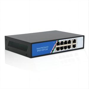 Interruttore di fabbrica OEM 8 + 2 porta 100M Poe 15V 24V passivo POE interruttore per telecamera IP e sistema CCTV