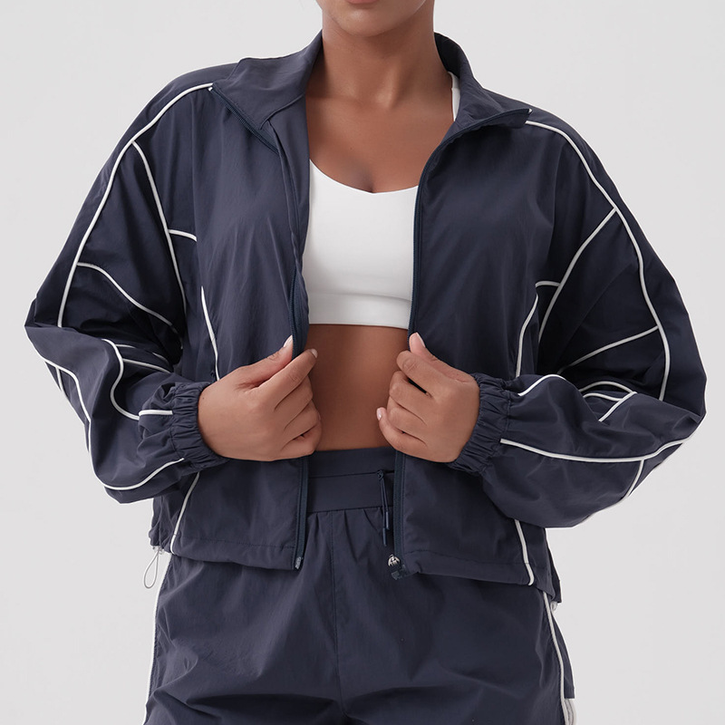 Chaqueta azul gris oscuro
