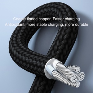 Nylon Braided <strong>1</strong>.2m Fast Charging Micro Usb Type-C Multi USB C Port Function 3 <strong>in</strong> <strong>1</strong> Usb Charing Cable - Product Image 4