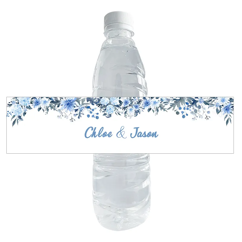 Alta qualidade festival feriado casamento aniversário hotel clube festa personalizado impressão água potável garrafa rótulos