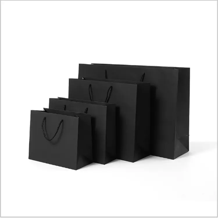 طباعة شعار مخصص حقائب تسوق ورقية الملابس الأحذية التعبئة والتغليف رخيصة قابل للغسل هدية ورقة حقيبة