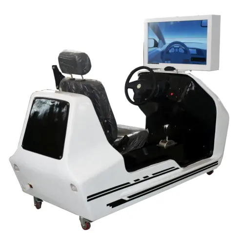 École de conduite automobile équipement de formation modèle voiture simulateur de conduite/GTKJ-MNQ-3 écran unique 27 pouces simulateur de conduite automobile