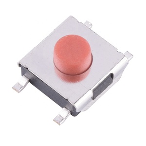 6*6*3,1mm SMD-Schalter 4-poliger Taktsc halter Drucktasten schalter Rot - Product Image 1
