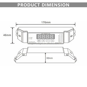 Nhà Máy Bán buôn DC 12V 24V đa chức năng 6CH điện áp không đổi PWM tín hiệu Dimmer Led điều khiển BC-356 cho RGB CCT LED ánh sáng - Product Image 2