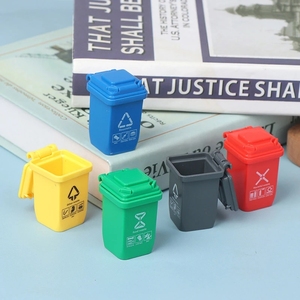<strong>Opened</strong> Lids <strong>Mini</strong> Doll House Pretend Play Garbage Sorting Bins Simulation Furniture Accessories Trash Can Model Educational <strong>Toys</strong> - Product Image 5