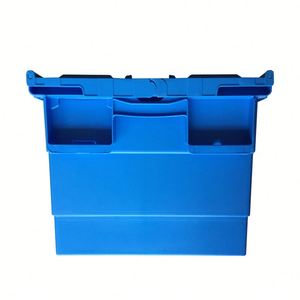 Hot Sale Heavy-Duty Nestable <strong>Logistic</strong> Stackable Plastic Storage Moving Boxes Turnover Tote <strong>Container</strong> Attached Lid Factory Direct - Product Image 5