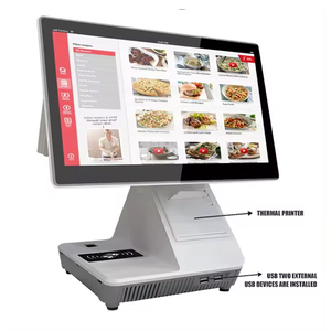 Двойной сенсорный экран автоматическая система windows Smart Pos Android Tablet Pc все в одном безналичная оплата Pos кассовый аппарат - Product Image 2