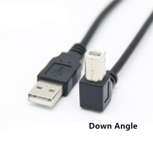长度定制90度Usb A公到上下左右角型B公usb 2.0打印机电缆 - Product Image 6