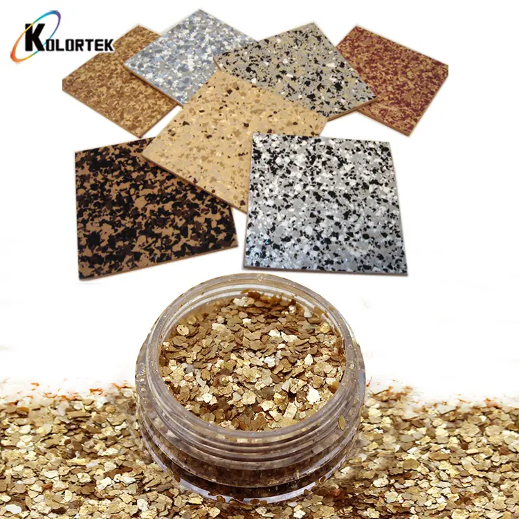 Professional metallic epoxy mica flakes flooring mica colored flakes