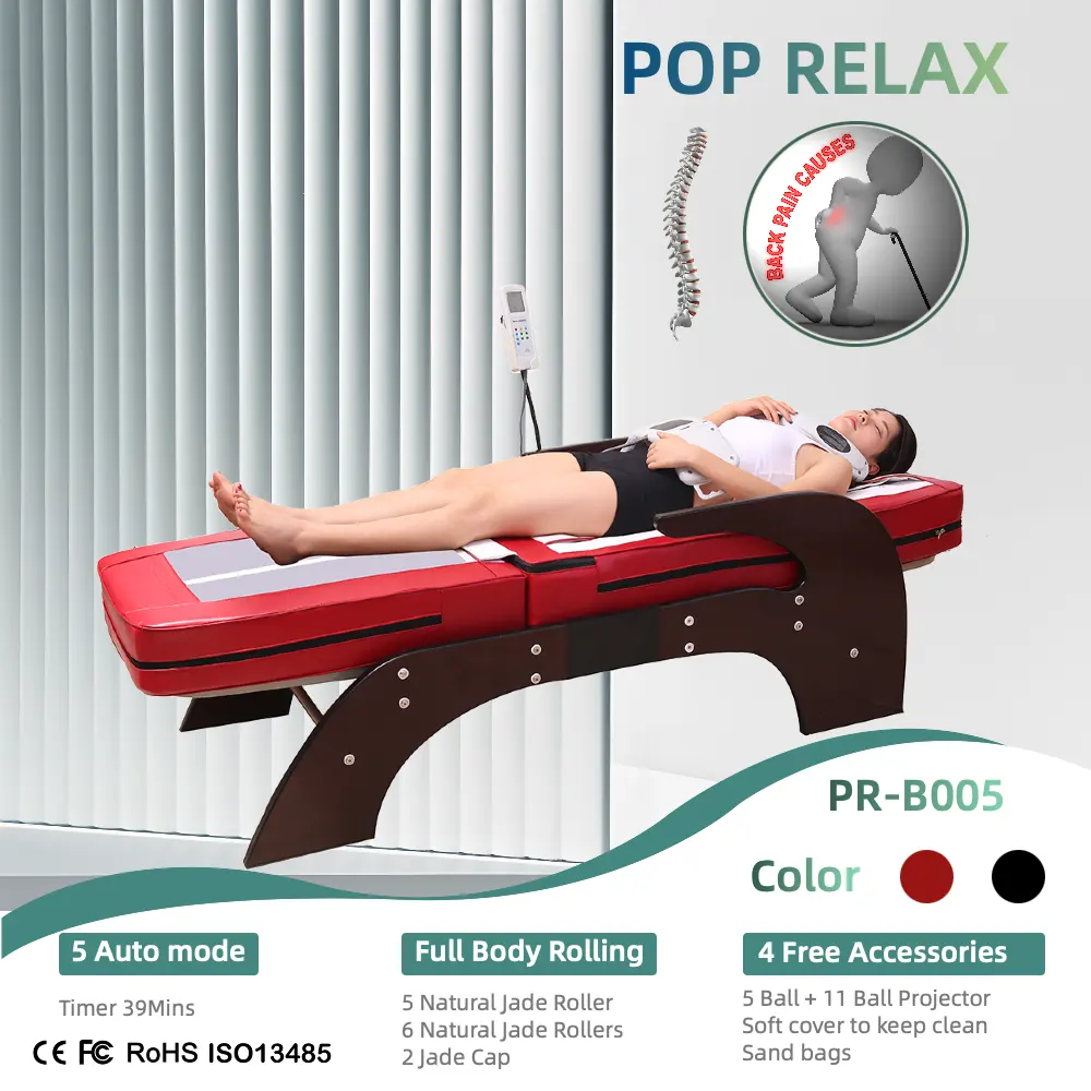 Korean Hot camas de jade stone 3d Bed Massage Full Body Thermal Jade Rollers Infrared Massage Bed Table