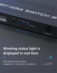 מתג תיבת <span class=keywords><strong>S</strong></span>-SW-4K-301 3 x1 יציאה 4k hdmi 1.4 שחור pvc קרטון קופסא שחור pvc מסך aoc מניות 3 ב 1 החוצה 4k hdmi מצופה ניקל