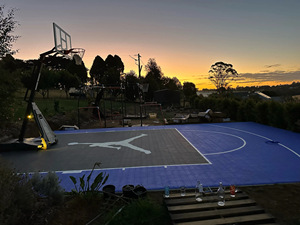 Tpe gamechanger 16 Mét bóng rổ tòa án đầy đủ gạch lát sàn trong nhà ngoài trời Interlock nhựa sàn thể thao Mat cho sự kiện Câu lạc bộ thể thao - Product Image 2