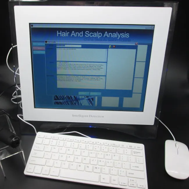 Machine d'analyse de cheveux et de cuir chevelu Portable avec écran