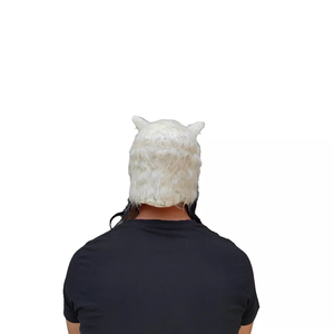 Yüksek kaliteli pamuk yumuşak Goth peluş lateks maske fabrika doğrudan dolması hayvan canavar şekil eğlenceli süs parti maskeleri - Product Image 4
