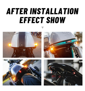 E-mark motosiklet Mini boyutu çift renk motosiklet için yönlü onaylı dönüş Harley için sinyal ışığı Led Blinkers göstergeleri - Product Image 6