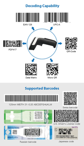 Portátil 1D 2D Código QR Inalámbrico 2,4G WIFI Bluetooth Escaneo Inventario Supermercado Almacén Escáner de código de barras - Product Image 5