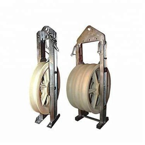 Electric <strong>Single</strong> Wheel Cable String Pulley Power Accessories Rollers and Conductor <strong>Stringing</strong> <strong>Blocks</strong> - Product Image 6
