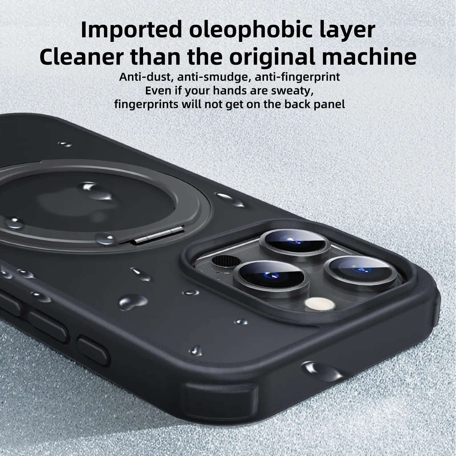 2024新製品3in1磁気電話カバーiPhone15proフレキシブルキックスタンド電話アクセサリー耐衝撃電話ケース