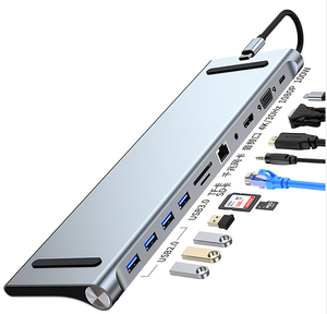 Stable <strong>Network</strong> <strong>Connection</strong> Usb3.0 Adapter Dock Hub logo Customized 11 <strong>in</strong> 1 USB HD Hub Converter for Laptop Phone PC - Product Image 1