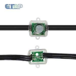 WS2811 <strong>LED</strong> <strong>Pixel</strong> String Lights 12V Black Wire 12mm Bullet RGB Addressable Dream <strong>Color</strong> Round <strong>Pixels</strong> <strong>for</strong> Landscape App <strong>Controlled</strong> - Product Image 5