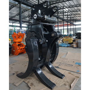 XUVOL Forestry 12 15T Excavator Attachment <strong>Timber</strong> Clamp Wood Grab Hydraulic Log Bunching Grapple 360&deg; Rotation Five Claw Grapple - Product Image 6