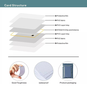 Suministros de fábrica de tarjetas Tarjetas inteligentes de PVC de tamaño CR80 con Chip RFID de 1K 13,56 MHz Interfaz NFC a prueba de agua Mini etiqueta Aplicaciones de hotel - Product Image 2