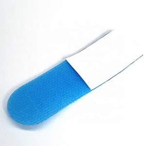 Custom Size Self Adhesive Blue Color <strong>on</strong> <strong>Same</strong> <strong>Side</strong> Self Sticking Nylon Fastener Tape Circle Adjustable <strong>Hook</strong> and <strong>Loop</strong> Cable Ties - Product Image 2