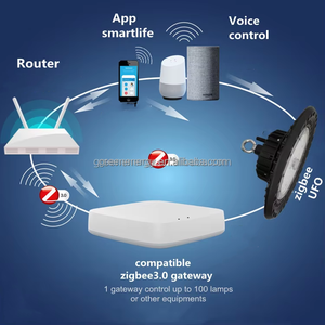 Смарт-контроль zigbee ufo светодиодный датчик движения света высокого отсека 3 Вт 3cct Регулируемая функция 100 Вт 150 Вт 200 Вт 240 Вт 300 Вт 400 Вт 500 Вт - Product Image 1