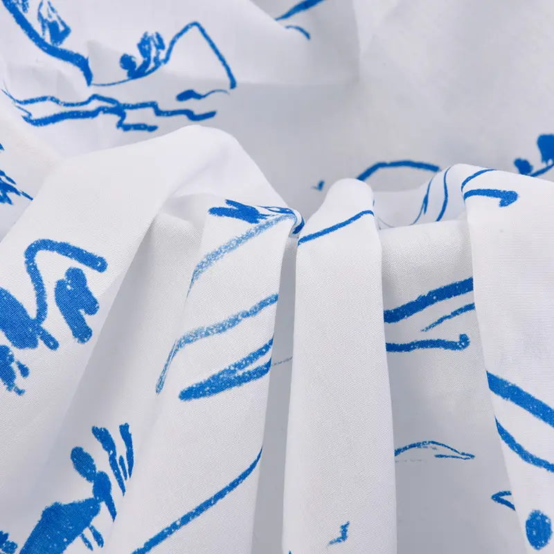 Floreale digitale stampato 100% cotone popeline abito tessuto tessuto tessuto morbido Liberty Tana tessuto di cotone prato per il vestito