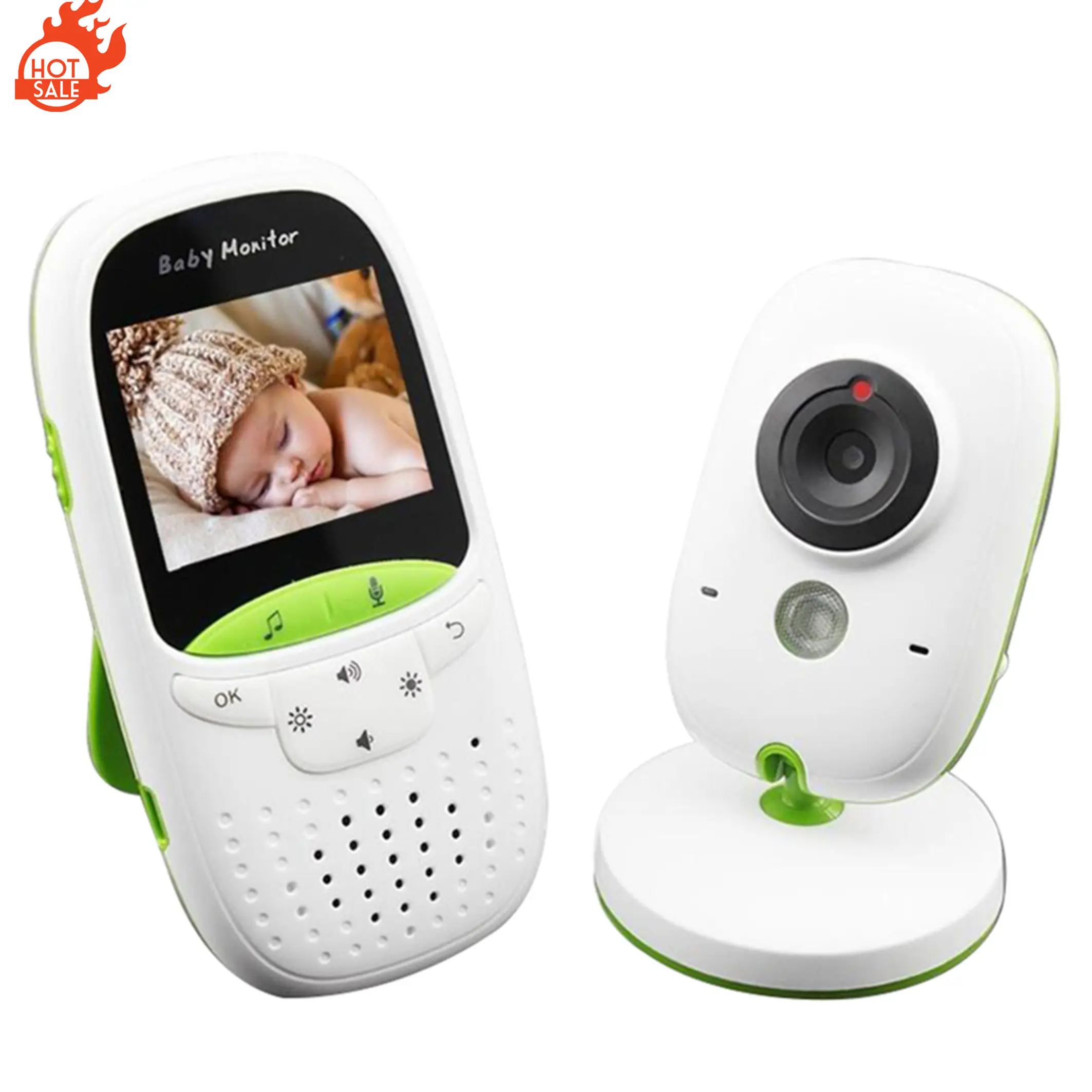 Ir Nachtzicht Temperatuur Monitor Slaapliedjes Wifi Babyfoon Voor Beveiliging Vox Mode Draadloze Smart Babyfoon Videocamera