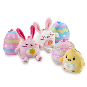 両面リバーシブルひよこ/卵ぬいぐるみかわいいぬいぐるみ内側外側リバーシブルイースターバニー/卵ぬいぐるみキーホルダー