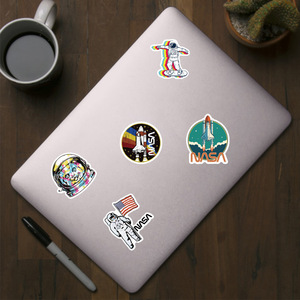 50pcs Hot Bán <span class=keywords><strong>Nasa</strong></span> Phi Hành Gia dán nhãn trang trí cho hành lý máy tính xách tay guitar Mũ bảo hiểm Skateboard Vinyl Nhãn dán không thấm nước - Product Image 5