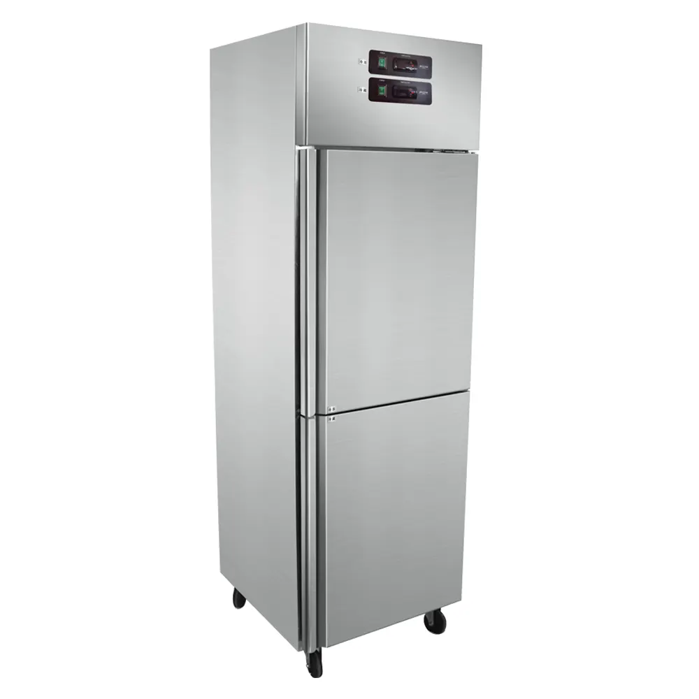 Refrigerador comercial refrigerado y de doble temperatura, congelador vertical para el hogar y hotel, precio de fábrica directo