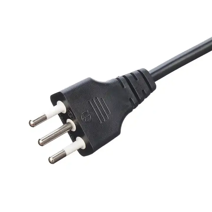 iec-60320 3 prong h05vv - f 3G 0.75 power cord c19 to c20 connector CU/COPPER conductor type l plug italian power cord