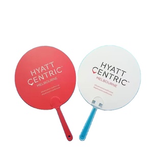Wholesale Custom Logo Regular Handle PP Plastic Fan for Corporate and School's Advertising Propaganda <strong>Recruitment</strong> - Product Image 2
