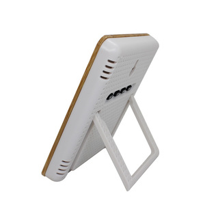 美国乡村多功能温湿度显示带微笑的竹木液晶时钟 - Product Image 5